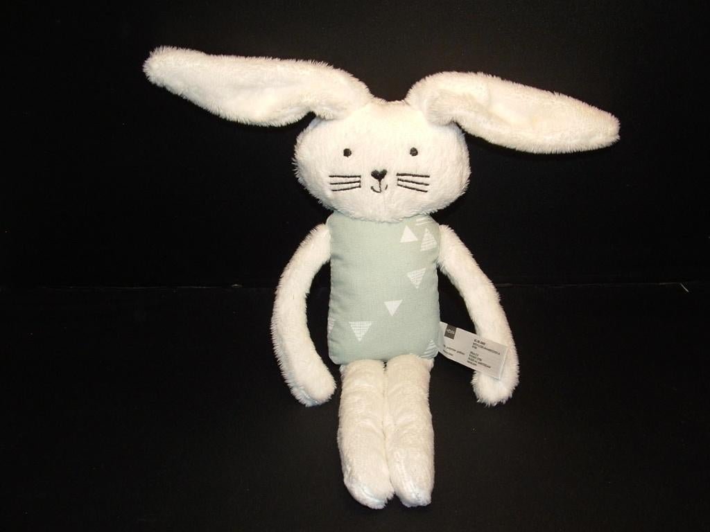 HEMA KONIJN PLUCHE WIT MET GLADDE GLANZENDE STOF, Ophalen of Verzenden, Nieuw, Overige typen