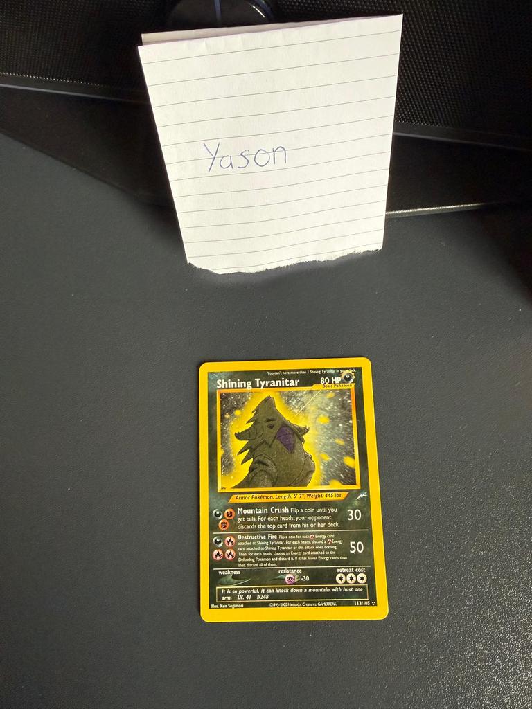 Shining Tyranitar (NDE 113), Ophalen of Verzenden, Zo goed als nieuw