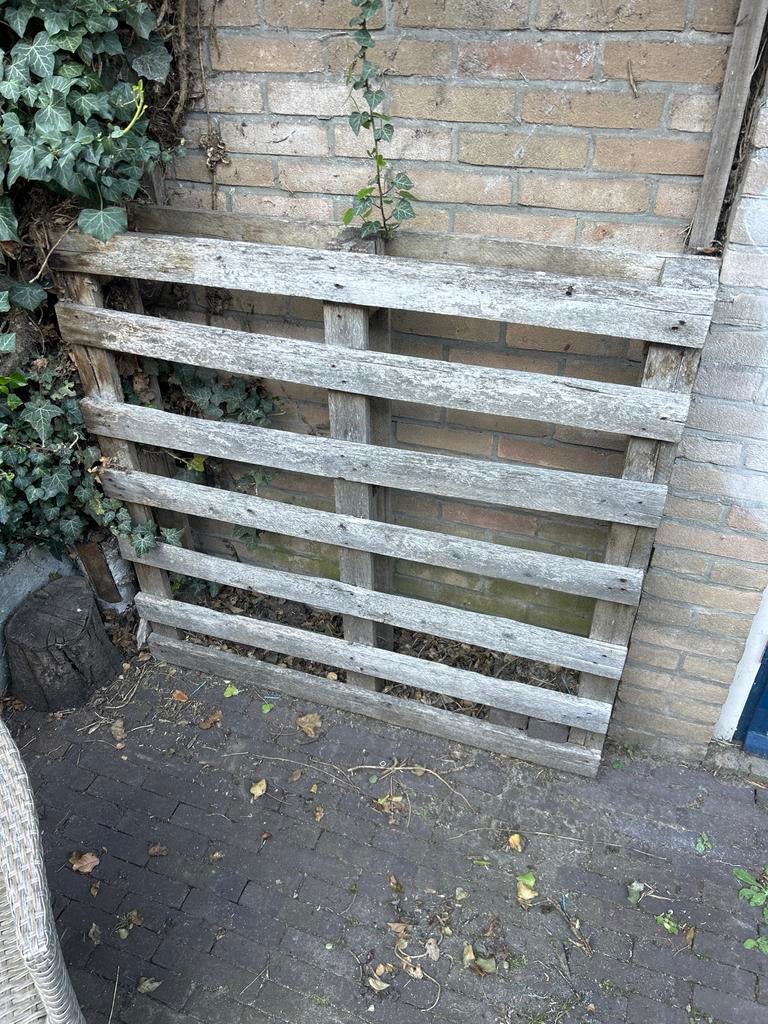 Gratis palet, Ophalen, Gebruikt, Hout, Tuinhek