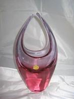 Prachtig glasobject / vaas in pinkkleurig glas Zelezny Brod, Ophalen, Overige kleuren, Minder dan 50 cm, Glas