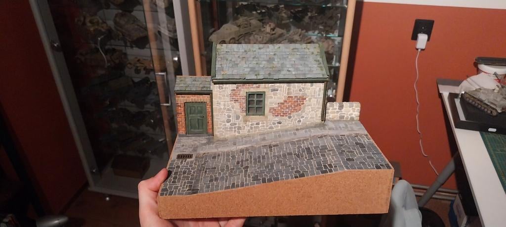 Modelbouw Frans diorama zeer gedetailleerd schaal 1:35, Ophalen of Verzenden