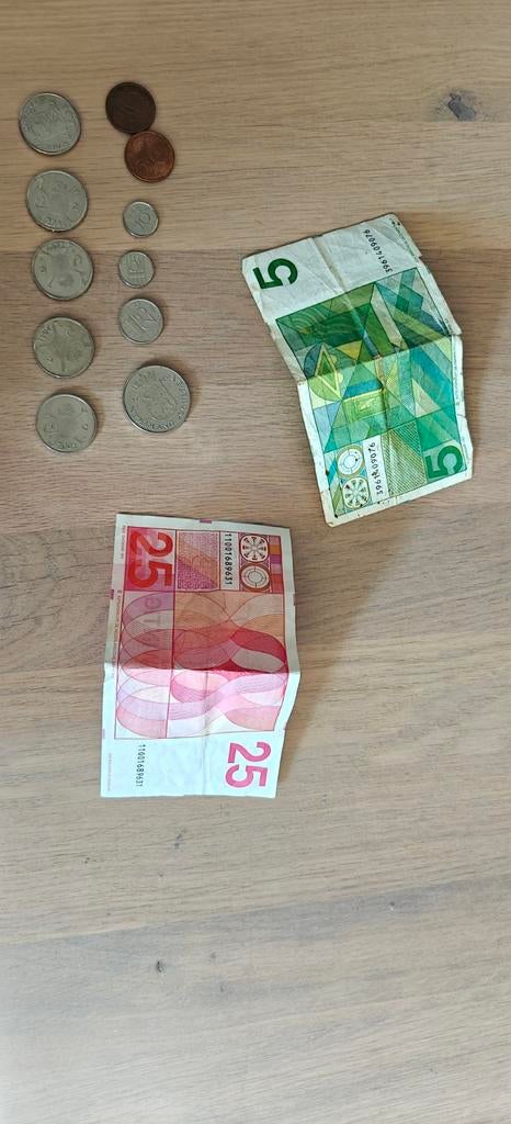 Oud Nederlands Geld: Gulden biljetten en munten, Postzegels en Munten, Bankbiljetten | Nederland, Setje, 25 gulden, Ophalen of Verzenden
