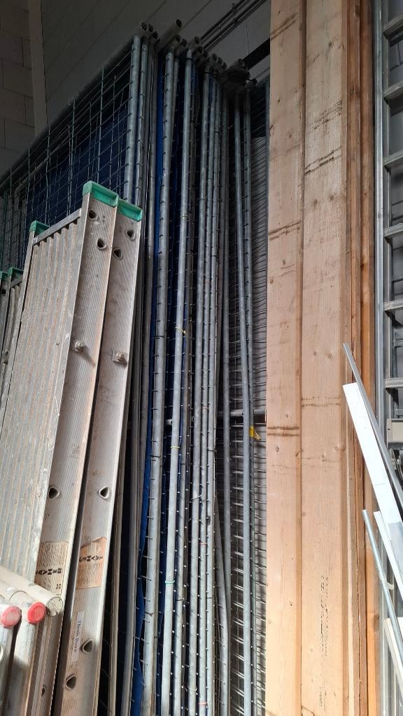 bouwhekken met voet, Ophalen, Gebruikt, IJzer, Gaashekwerk