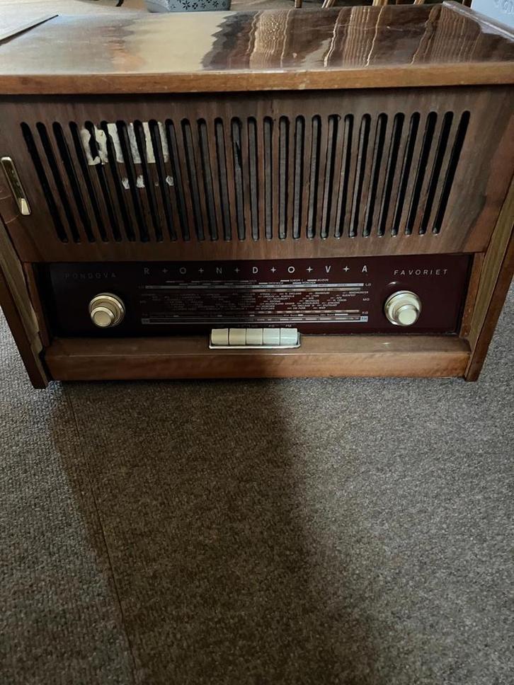 Vintage Rondova Favoriet buizenradio, Audio, Tv en Foto, Radio's, Gebruikt, Radio, Ophalen of Verzenden