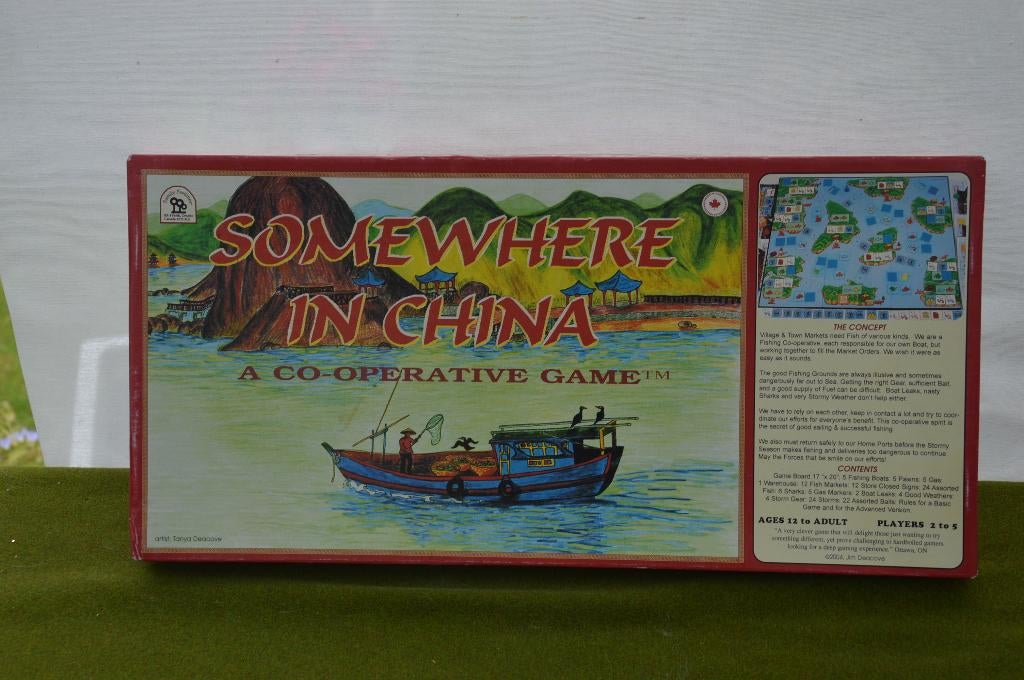 Vintage bordspel Somewhere in China: de Chinese vissers 2004, Hobby en Vrije tijd, Gezelschapsspellen | Bordspellen, Vijf spelers of meer