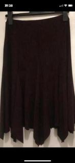 Bruine rok met asymmetrische zoom maat m, Zo goed als nieuw, Knielengte, Rood, Ophalen