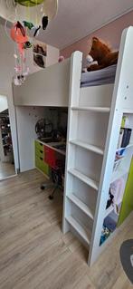 Ikea Småstad hoogslaper met bureau en kast, Ophalen, Zo goed als nieuw, Hoogslaper