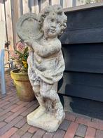 Betonnen tuinbeeld engel, Tuin en Terras, Tuinbeelden, Ophalen, Zo goed als nieuw
