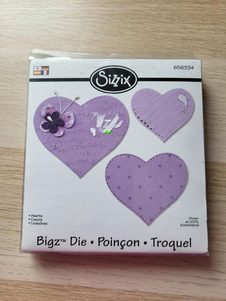 Sizzix Bigz Die Hearts #656334, Hobby en Vrije tijd, Scrapbooking, Verzenden, Nieuw, Frame of Mal, Sizzix