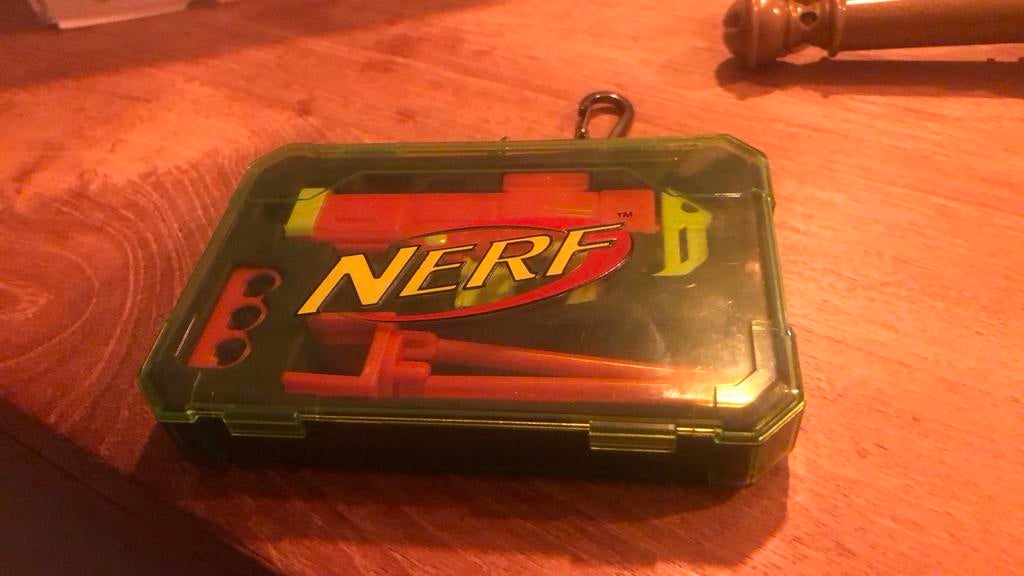 Mini Nerf pistooltje, Ophalen of Verzenden, Zo goed als nieuw