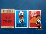 Lucifer Etiketten CO-OP Supermarkt 3 Stuks, Verzamelen, Rookartikelen, Aanstekers en Luciferdoosjes, Ophalen of Verzenden, Gebruikt