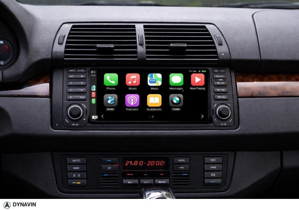 navigatie bmw e39 dvd carkit android 15 apple carplay usb