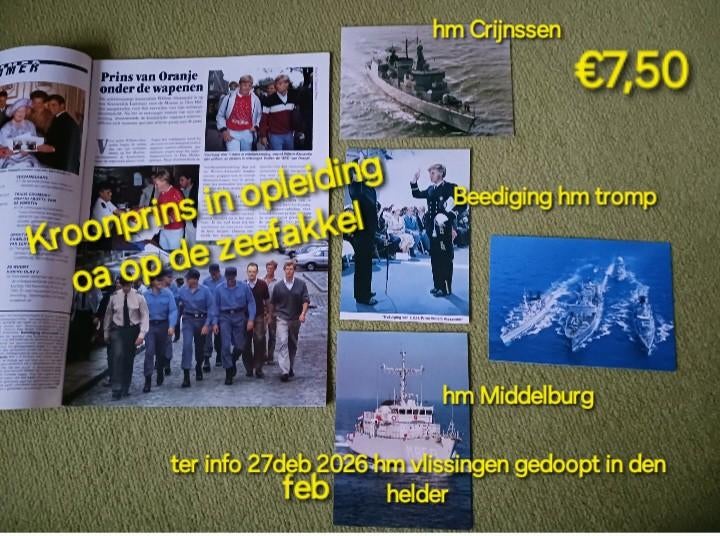 Kaarten & magazine over oa Den Helder Marine / sneekweek, Verzamelen, Verzenden, Marine, Nederland, Boek of Tijdschrift