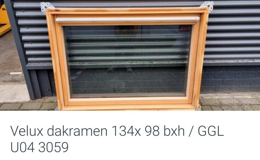 Velux Dakraam GGL U04 3059 compleet, Ophalen, Gebruikt, 80 tot 120 cm, Dubbelglas