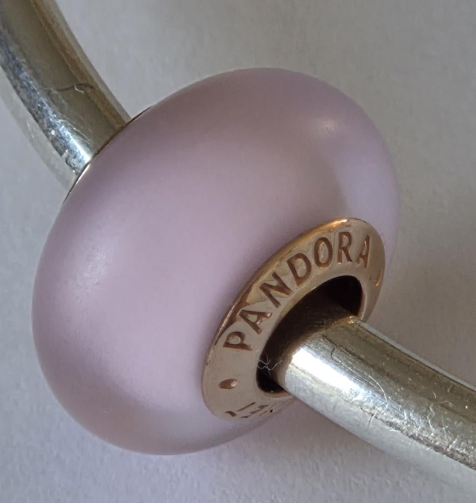 Pandora MATTE PINK, ROSÉ-GOUD VERGULD  **NIEUW**, Overige materialen, -, Verzenden, Pandora