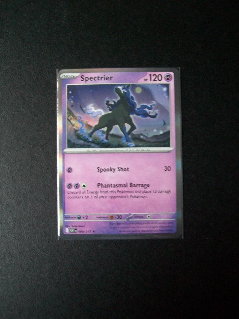 8333 Nieuwe Pokemon Kaart Holo Rare SPECTRIER  HP120 098/217, Verzenden, Nieuw, Losse kaart, Foil