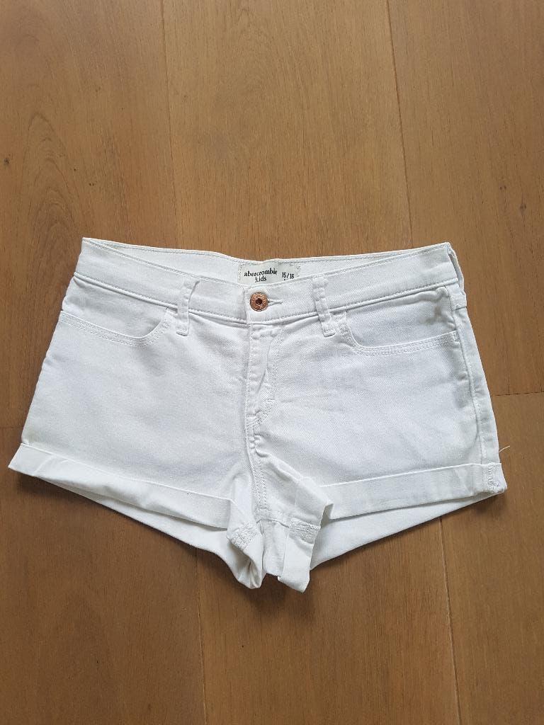 Witte korte broek, Abercrombie Kids, mt. 170/176, Kinderen en Baby's, Kinderkleding | Maat 170, Broek, Meisje, Abercrombie & Fitch