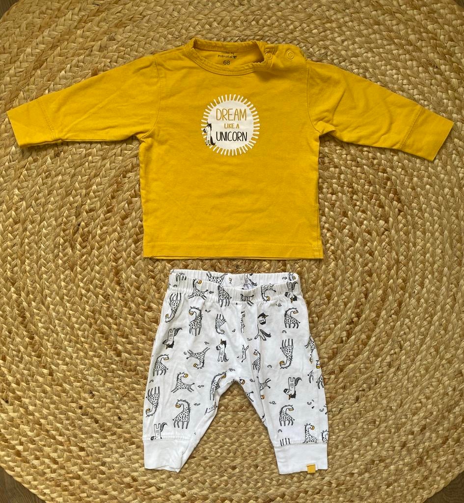 Pyjama Prénatal maat 62/68, Kinderen en Baby's, Babykleding | Maat 62, Ophalen of Verzenden, Gebruikt, Meisje, Nacht- of Onderkleding