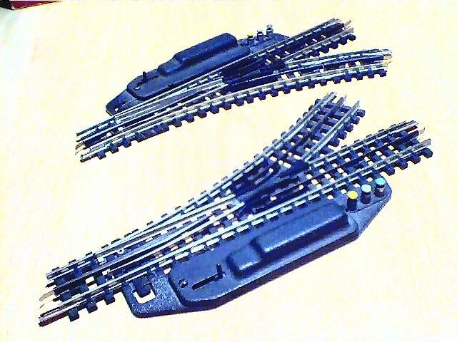 Trix Express elektrische wissels cat 4361 en 4363, Gebruikt, Gelijkstroom, Trix, Rails