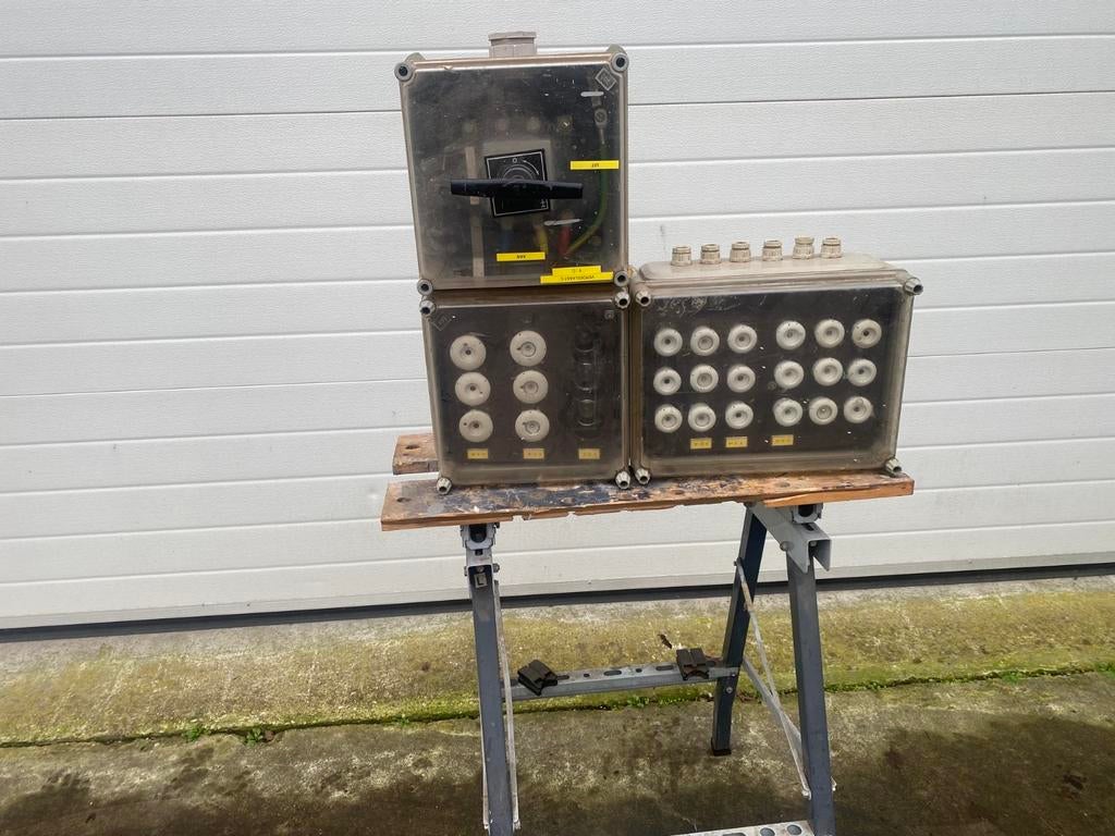 Industriële schakelkast met zekeringhouders, Ophalen of Verzenden