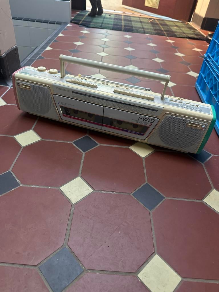 Vintage Panasonic RX-F18 Draagbare Radio Cassette Speler, Audio, Tv en Foto, Ophalen of Verzenden, Gebruikt, Radio