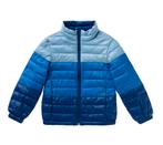 Benetton winterjas dons jas jack blauw kleurverloop maat 140, Nieuw, Ophalen of Verzenden, Jas, Jongen