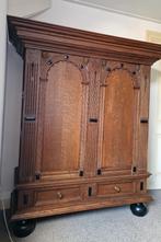 Antieke massieve eiken neo-renaissance rankenkast, Antiek en Kunst, Antiek | Meubels | Kasten, Ophalen