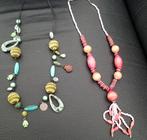 2 Nieuwe Kettingen - Nooit Gedragen Miss Etam, Nieuw, Ophalen of Verzenden, Groen, Overige materialen