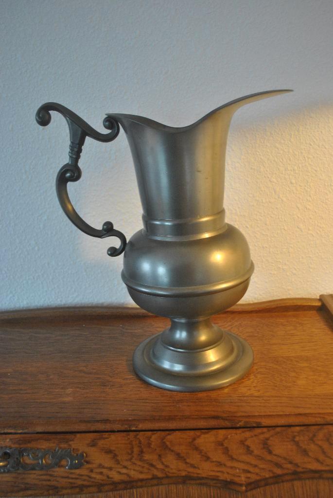 Kan,  tin, Groot model, Antiek en Kunst, Antiek | Tin, Ophalen of Verzenden