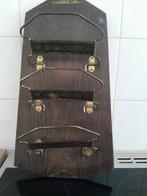 Vintage houten krantenrek / tijdschriftenhouder, Ophalen of Verzenden