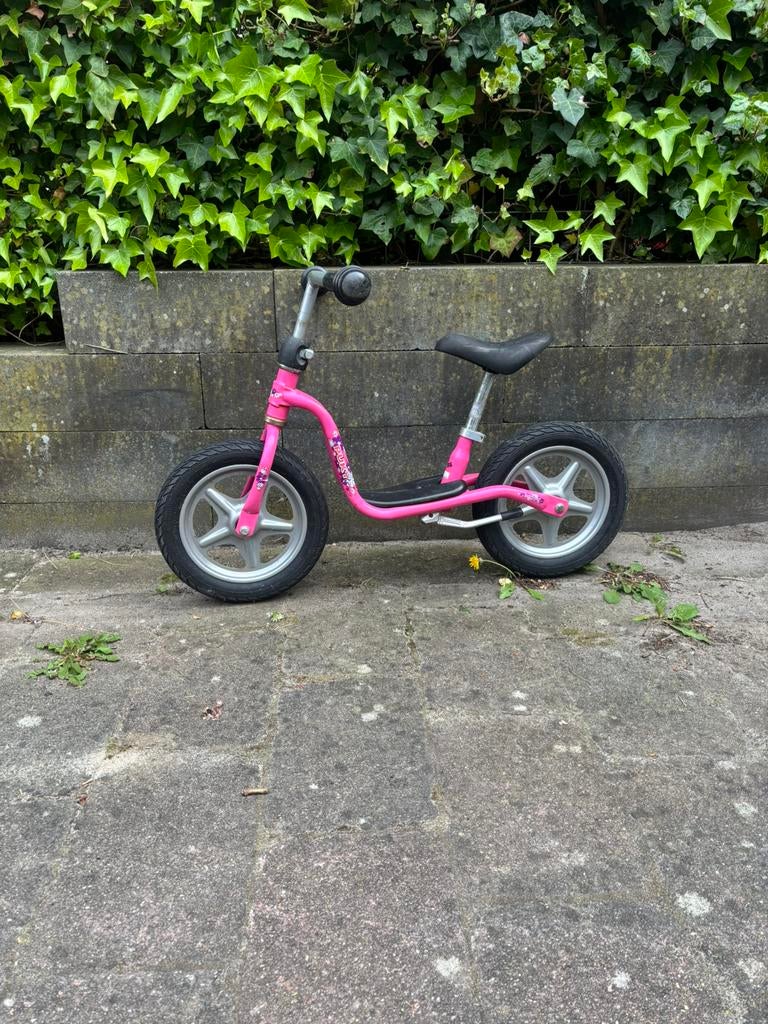 Roze puky loopfiets 12 inch, Ophalen, Gebruikt, Loopfiets