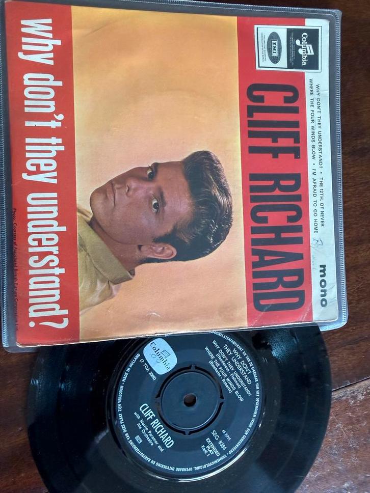 Cliff Richard EP - Why Don't They Understand?, Cd's en Dvd's, Vinyl Singles, Gebruikt, EP, Pop, 7 inch, Ophalen of Verzenden
