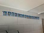Fortnite verjaardags slinger Happy Birthday met 2 kanten, Ophalen of Verzenden, Zo goed als nieuw, Versiering, Verjaardag