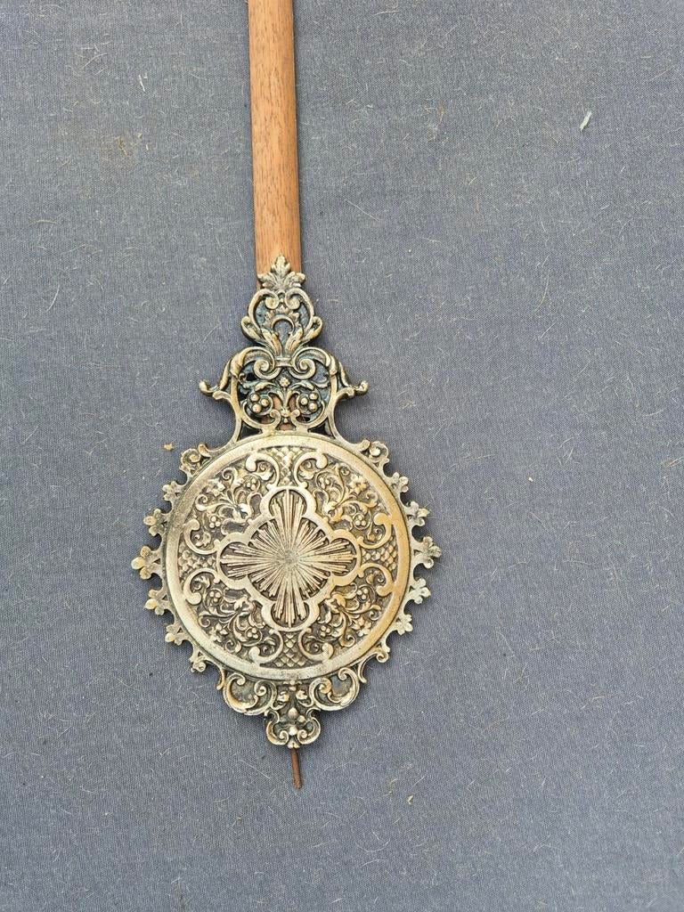 Antieke slinger voor staande klok - Decoratief messing, Ophalen of Verzenden