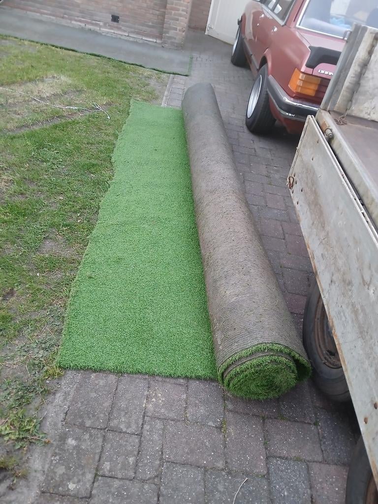 Kunstgras bijna gratis, Tuin en Terras, Gras en Kunstgras, Ophalen, Gebruikt, 10 tot 20 m², Kunstgras
