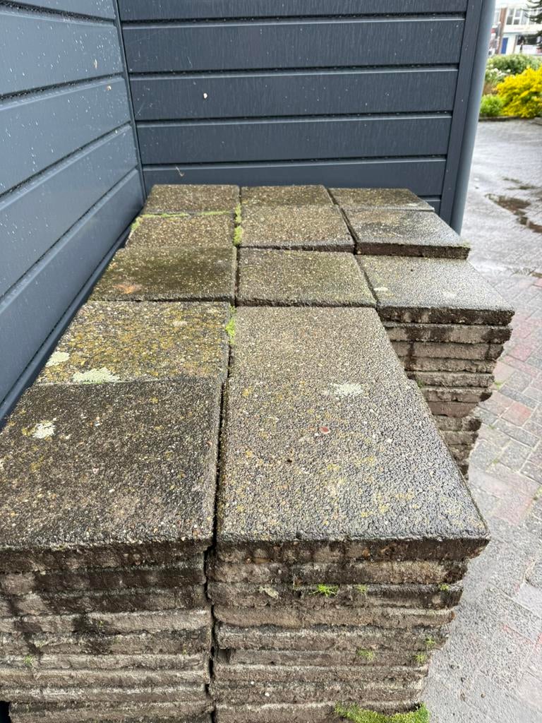 Gratis 30x30 beton tegels, Tuin en Terras, Terrasdelen en Vlonders, Ophalen, Gebruikt, Overige materialen