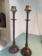 vintage lamp, Huis en Inrichting, Lampen | Tafellampen, Rustieke stijl, Gebruikt, Ophalen of Verzenden, Metaal