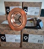 6 spotjes Qazqa 'Cisco DL Copper', Huis en Inrichting, Lampen | Spots, Ophalen of Verzenden, Nieuw, Metaal of Aluminium, Led
