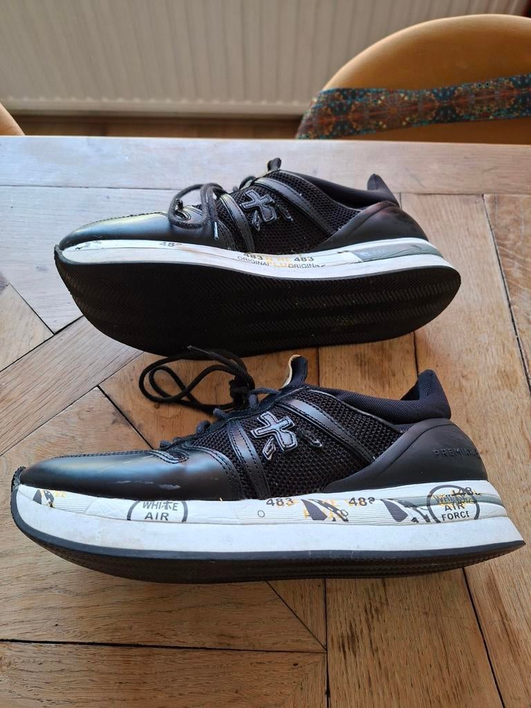 Premiata sneakers maat 40 zwart - Zo goed als nieuw, Zwart, Premiata, Ophalen of Verzenden, Sneakers of Gympen
