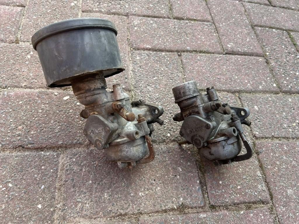 Solex carburateur (2x) + filter, Ophalen of Verzenden, Gebruikt, Carburateur, Overige merken