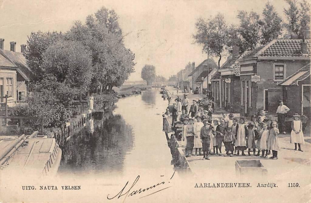 Aarlanderveen Aardijk 1904 Volk Alpen a/d Rijn Nauta 1159, Verzenden, Voor 1920, Gelopen, Zuid-Holland
