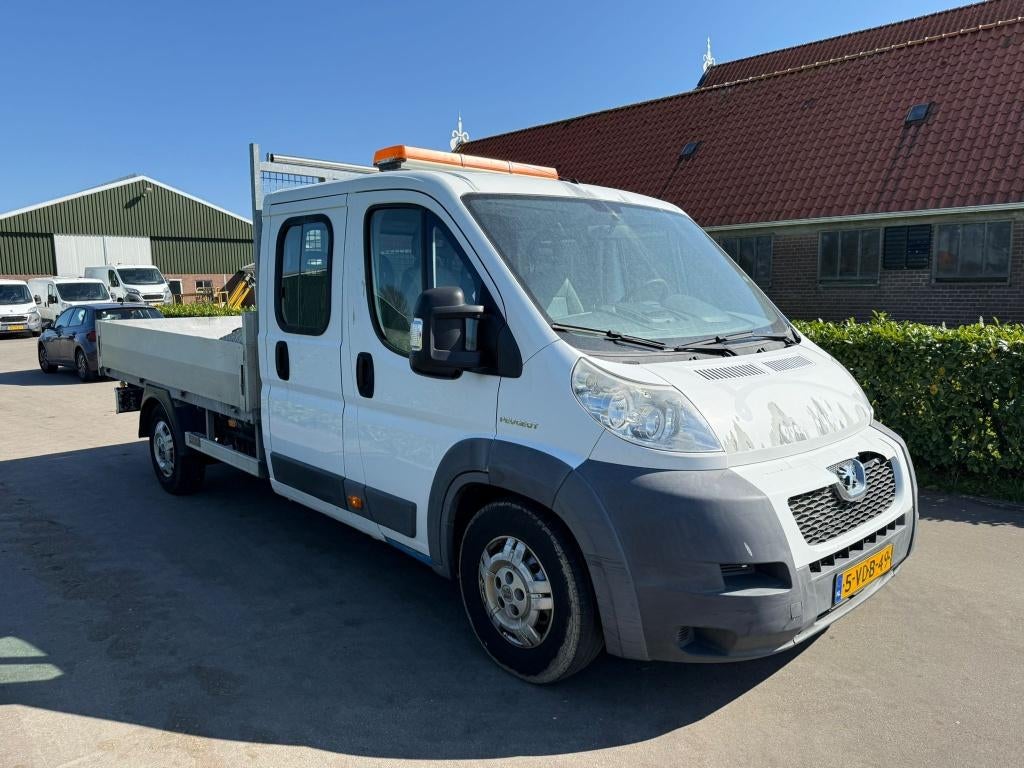 Peugeot Boxer Pick up * Open laadbak * Dubbele cabine *Airco, Auto's, Bestelauto's, Voorwielaandrijving, 3000 kg, Stof, Wit
