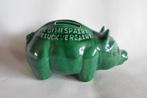 Spaarpot Varken Groen Antiek, Ophalen of Verzenden, Zo goed als nieuw, Steen, Aardewerk of Keramiek, Dier