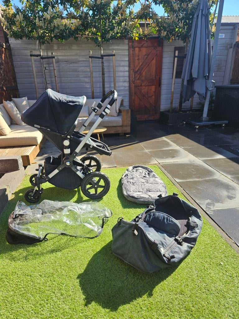 Bugaboo Cameleon3 Plus Grey/Spijkerstof met extra's, Gebruikt, Bugaboo, Verstelbare duwstang, Ophalen