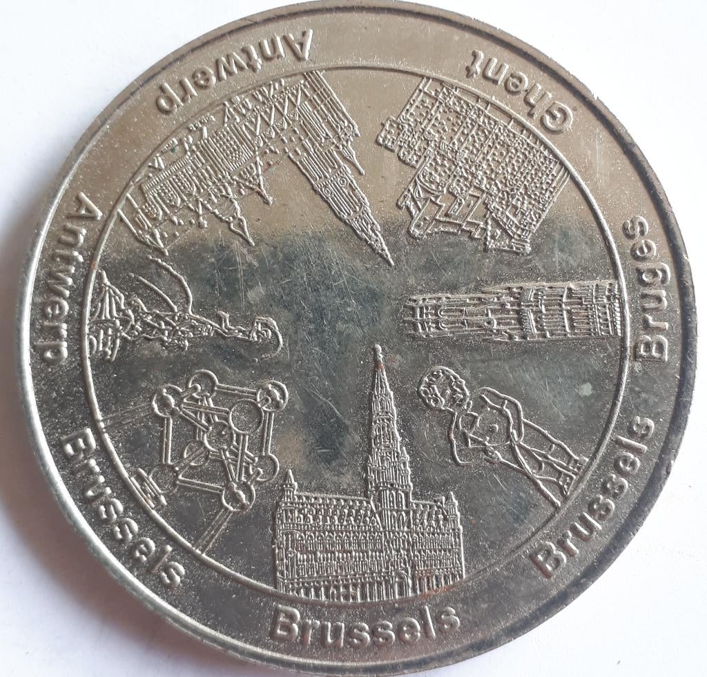 BELGIUM : CROWNSIZE COLLECTOR COIN BELGIAN HERITAGE, Ophalen of Verzenden, Overige materialen, Buitenland