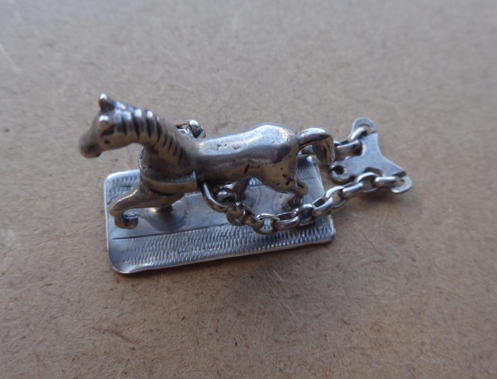 zilveren miniatuur paard [1112], Verzenden, Zilver