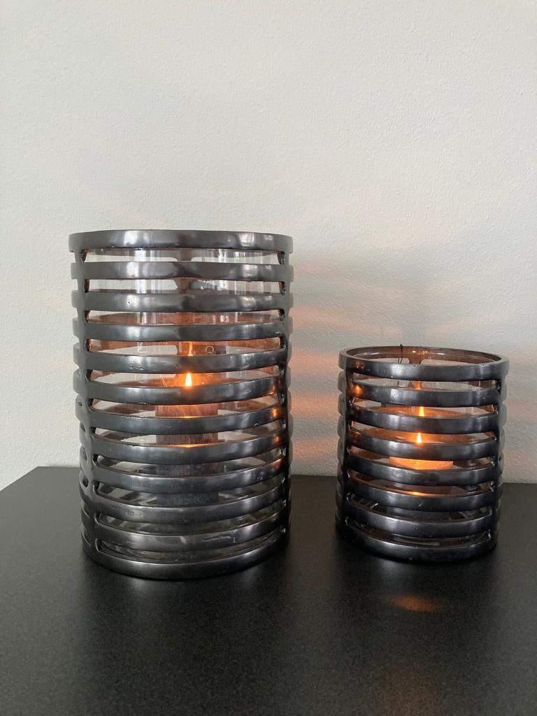 Diga Colmore Stoere Lantaarn Alu Raw S of L zwart Nieuw!, Huis en Inrichting, Woonaccessoires | Kandelaars en Kaarsen, Nieuw, Kandelaar