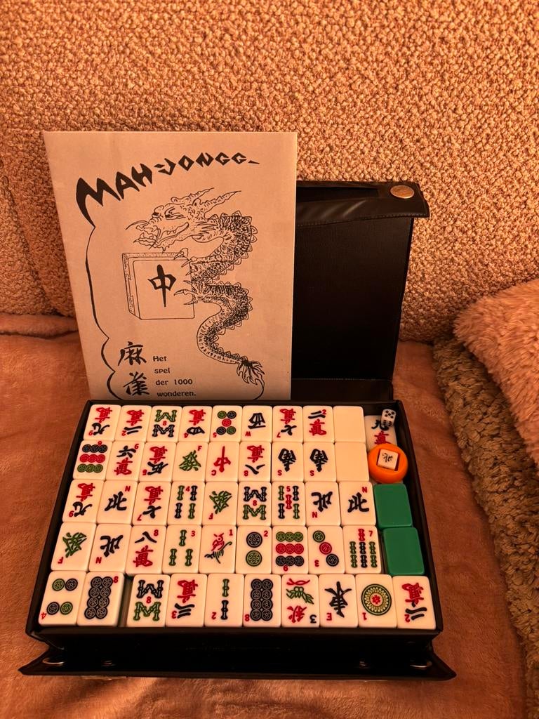 Mahjong spel., Ophalen of Verzenden, Zo goed als nieuw