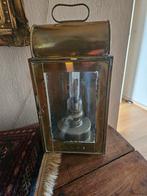 Antieke koperen scheepslamp - Maritieme olielamp, Ophalen of Verzenden