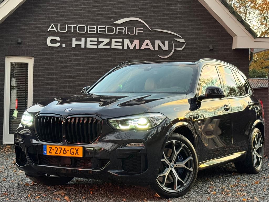 BMW X5 XDrive45e 2021 Carplay M-pakket 360 Adaptive Cruise A, Auto's, BMW, Gebruikt, Blauw, Vierwielaandrijving, Hybride Elektrisch/Benzine